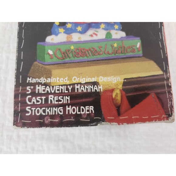 VTG Heavenly Hannah 1995 Christmas Follies Sue Dreamer Stocking Holder Holiday - Picture 8 of 9